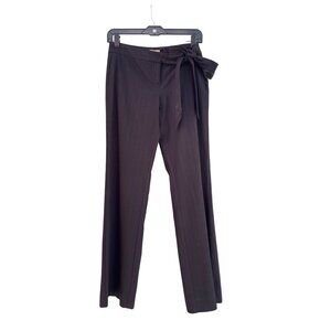 Elevenses Women's 30 inches waist / Size 2 Black High-Waisted Tie-Front Pants